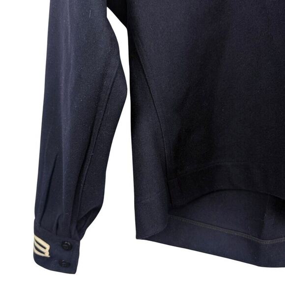 US Navel Vintage Wool Pullover Jacket Uniform Sailor Navy GUC Factory Made 42R - Picture 6 of 15